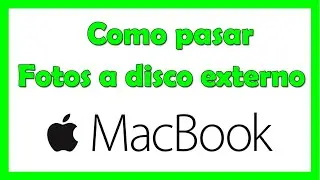 Como pasar fotos de Mac a disco duro externo