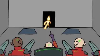 Golden plasma guy vs leageu of generic villains animation