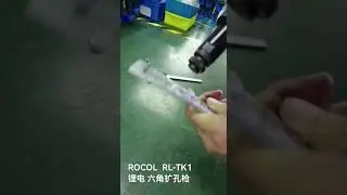battery tool for cutting hexagon holes for blind rivet nut