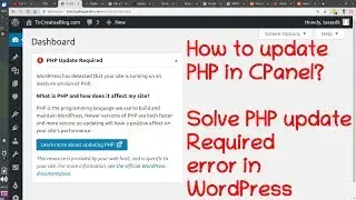 How to fix PHP update required WordPress   Namecheap CPanel