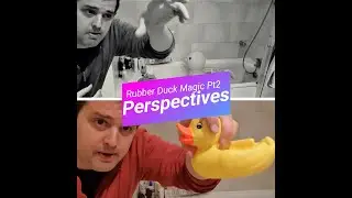 Rubber Ducky Zach King-style Perspective Magic #shorts #madewithfilmora
