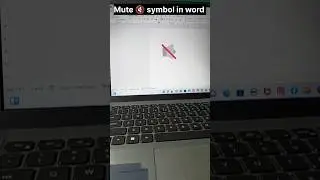 mute 🔇 symbol in word computer shortcut key 