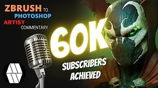 ZBrush to Photoshop Artist Commentary Timelapse - SPAWN BUST - 60K GOAL