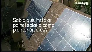 Sabia que instalar painel solar é como plantar árvores!