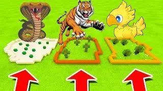 Minecraft PE : DO NOT CHOOSE THE WRONG FARM! (Ancient Cobra, Tiger, Chocobo)