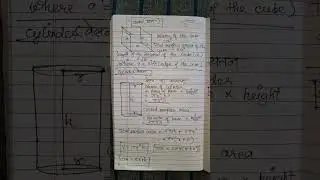 Mensuration || Cube , Cylinder and cone || Sphere || Volume and area