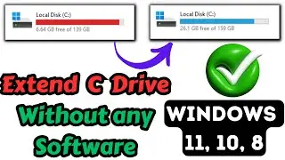 How to Extend C Drive in Windows 11 Without Software