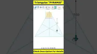 Triangular PYRAMID in Fusion 360 || 