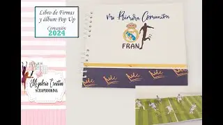 SCRAP COMUNIONES 2024 -  Libro interactivo Real Madrid en Ecopiel.
