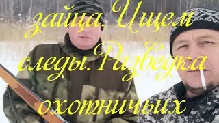 #охота2021. Охота на зайца. Ищем следы. Разведка охотничьих угодий.