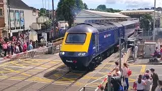 Class 43 'HST' at Paignton North Level Crossing, Devon