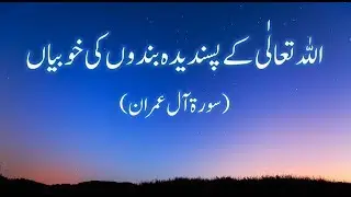 Qualities That Allah Loves (Surah Al Imran 133 To 138)اللہ تعالٰی کے پسندیدہ بندوں کی خوبیاں