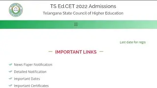 TS EDCET 2022 Latest update ||Edcet certificate verification date extended!!!