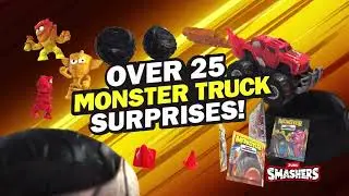 Smashers Monster Trucks boys 4 8  15s 16;9 15s brand WITH ZURU LOGO