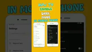 How To Enable Dark Mode In Mobile Phone