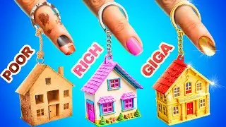 Rich vs Broke vs Giga Rich! Tiny House Challenge!