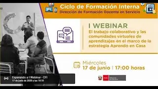 Conclusiones del 1er Webinar DIFODS - Comunidades de aprendizaje virtuales