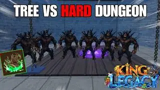 Speed running Hard Dungeon With Tree | King Legacy