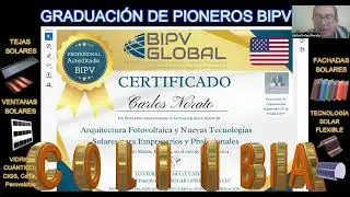 ☀️🎖️ PIONEROS BIPV GRADUADOS CON CERTIFICACIÓN INTERNACIONAL 👨‍🎓👩‍🎓
