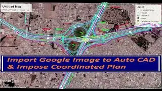 Import Google Earth Image to Auto CAD & Impose Auto CAD Coordinated Plan