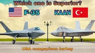 F-35 🇺🇸 vs KAAN 🇹🇷 | 5th Generation Stealth Fighter Comparison | USA vs Turkey Air Power