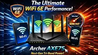 TP-Link Archer AXE75 AXE5400 Tri-Band Gigabit Wi-Fi 6E Router Unboxing Product Review - Urdu/Hindi