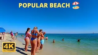 4K Praia da Figueirinha Beach Walk - Setubal Beaches Portugal