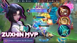 Zhuxin Mvp | Zhuxin Maniac | Best Build Zhuxin | Zhuxin Top UK | Mobile Legends