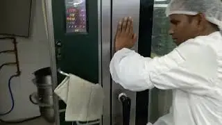 testing of small pizza for rotary oven