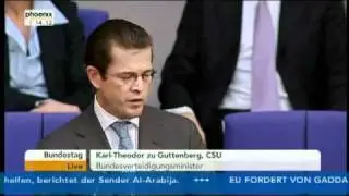 Guttenberg verspricht sich und heult rum