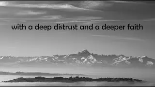 With a deep distrust and deeper faith. Beppe Fenoglio