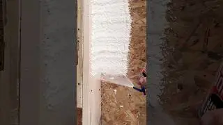 Spray insulation. 