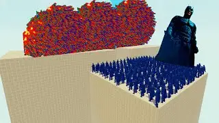 100x BATMAN + GİANT vs EVERY GOD l Totally Accurate Battle Simulator TABS