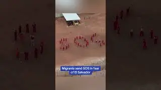 Migrants spell ‘SOS’ to avoid El Salvador’s brutal CECOT prison