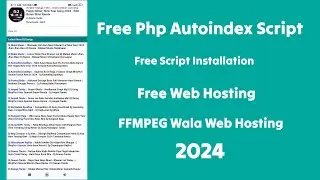 Free Php Autoindex Script 7.4 | Free Hosting | Free FFMPEG Hosting |