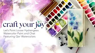 Live Replay: Let’s Paint Loose Hydrangeas Featuring Qor Watercolors