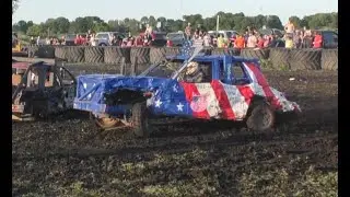 FULL DEMOLITION DERBY SHOW.. VIEW 2.. FENTON IL