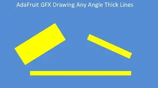 Tech Note 152 - Use the Adafruit GFX Library to draw Lines of Any Thickness and Angle