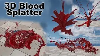 3D Blood Effects Alembic Pack for Unreal & Unity
