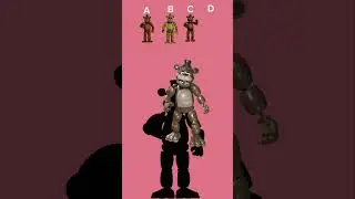 Which one is freddy fazbear correct shadow? #fnaf #freddy #freddyfazbear #shorts