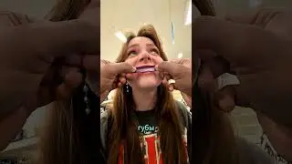 Tape in the girl's mouth