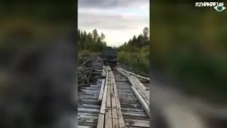 Неудачная Переправа Через Реку По Старому Мосту На ГАЗ 66