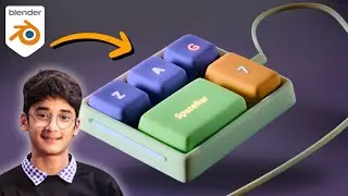 Modeling a Keyboard in Blender | Cute Animation in Blender