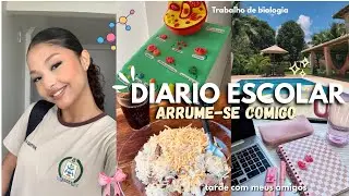 SCHOOL DIARY 14💗🏫, biology project with friends, get ready with me for school, routine