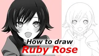 How to draw Ruby Rose | RWBY: Ice Queendom | Step by step Tutorial