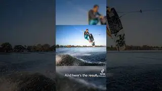 The process ➡️ the result - #bts from a morning #photoshoot with Jeff Mathis! #wakeboarding