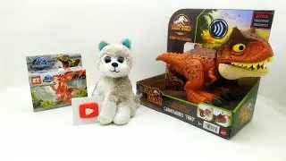Карнотавр Торо и щенок Митя! Обзор фигурки Jurassic World Жующий Карнотавр Торо HBY84