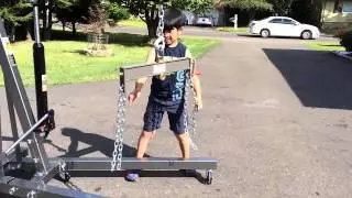 EyeOnAiman's Review - 1 Ton Shop Crane / Engine Hoist - Harbor Freight Pittsburgh Automotive