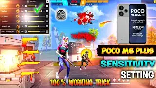 Free Fire Headshot Setting ✅ 2025 || Poco M6 Plus Sensitivity+HUD DISPLAY Setting 😱 FF 