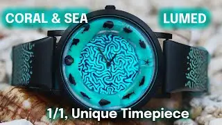 Coral at Night: Unique Timepiece